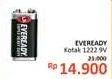 Promo Harga EVEREADY Battery Kotak 1222 9v  - Alfamidi