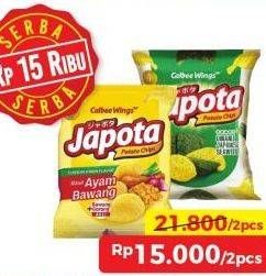 Promo Harga Japota Potato Chips Kecuali Ayam Bawang, Kecuali Happy Honey Butter, Kecuali Umami Japanese Seaweed 68 gr - Alfamart