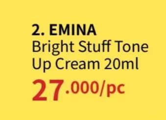 Promo Harga Emina Bright Stuff Tone Up Cream 20 ml - Guardian