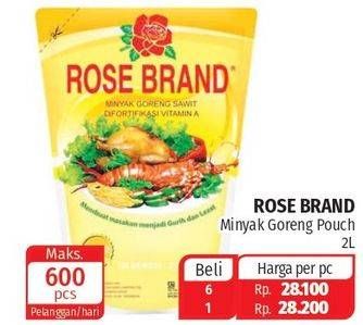 Promo Harga ROSE BRAND Minyak Goreng 2000 ml - Lotte Grosir