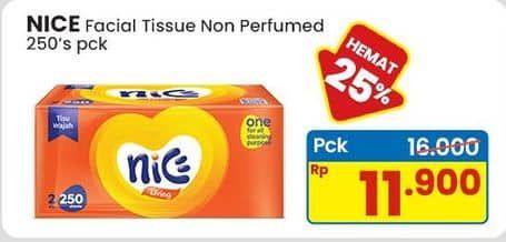 Promo Harga Nice Facial Tissue Non Perfumed 250 sheet - Indomaret