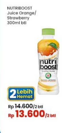 Promo Harga Minute Maid Nutriboost Orange, Strawberry 300 ml - Indomaret