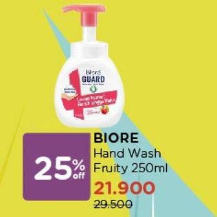 Promo Harga BIORE Hand Soap Antiseptic Fruity Antiseptic 250 ml - Watsons