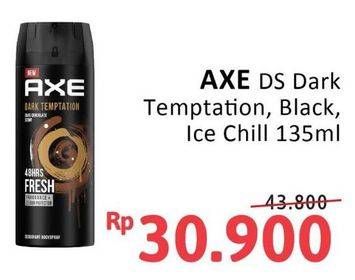Promo Harga AXE Deo Spray Dark Temptation, Black, Ice Chill 135 ml - Alfamidi