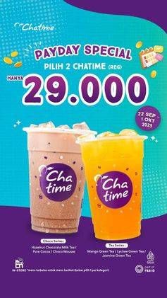 Promo Harga PayDay Special  - Chatime