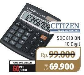 Promo Harga CITIZEN Calculator SDC-810  - Lotte Grosir