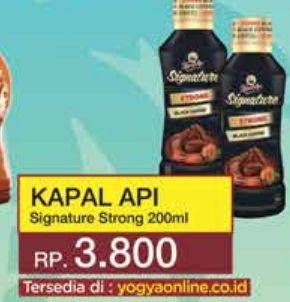 Promo Harga Kapal Api Kopi Signature Drink Strong Black Coffee 200 ml - Yogya
