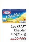 Promo Harga KRAFT Cheese Cheddar 175 gr - Alfamidi