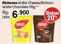 Promo Harga Richeese Wafer Cheese/Richoco Wafer Chocolate 115g  - Carrefour