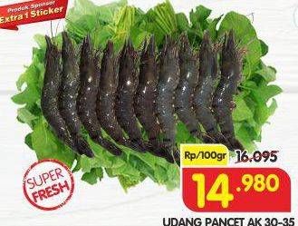 Promo Harga Udang Pancet AK 30-35 per 100 gr - Superindo