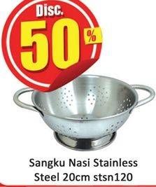 Promo Harga Golden Flying Fish Sangku Nasi Stainless Steel 20 Cm  - Hari Hari