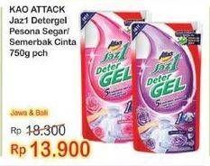 Promo Harga ATTACK Jaz1 DeterGel Pesona Segar, Semerbak Cinta 750 ml - Indomaret