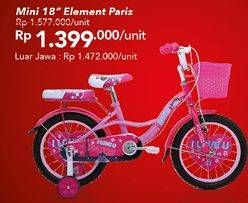 Promo Harga ELEMENT Mini 18" Paris  - Carrefour