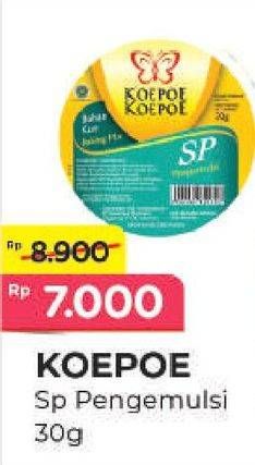 Promo Harga Koepoe Koepoe SP 30 gr - Alfamart