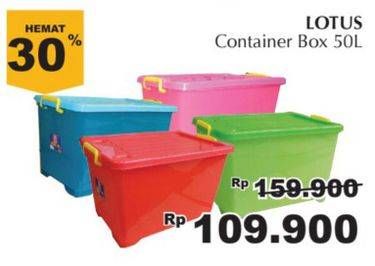 Promo Harga LOTUS Container 50 ltr - Giant