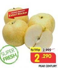 Promo Harga Pear Century per 100 gr - Superindo