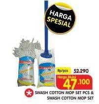 Promo Harga SWASH Cotton Mop Set/Cotton Mop Refill  - Superindo