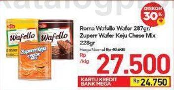Promo Harga ROMA Wafello/Zuperrr Keju  - Carrefour