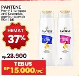 Promo Harga Pantene Shampoo Hair Fall Control, Anti Dandruff 110 ml - Indomaret