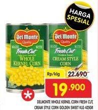 Promo Harga DEL MONTE Whole Kernel Corn/DEL MONTE Sweet Corn Cream Style   - Superindo