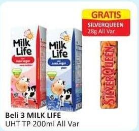 Promo Harga MILK LIFE Fresh Milk All Variants 200 ml - Alfamart