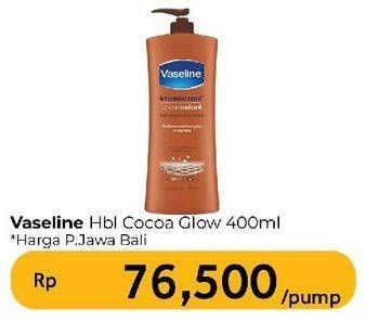 Promo Harga Vaseline Intensive Care Cocoa Radiant 400 ml - Carrefour