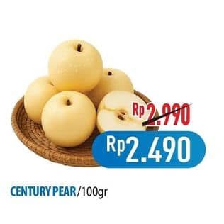 Promo Harga Pear Century per 100 gr - Hypermart
