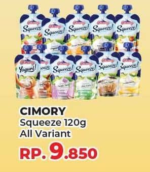 Promo Harga Cimory Squeeze Yogurt All Variants 120 gr - Yogya