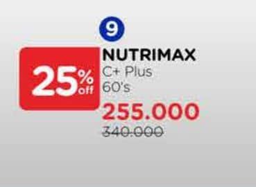 Promo Harga Nutrimax C+ Plus 60 pcs - Watsons