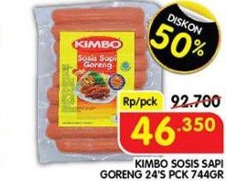 Promo Harga Kimbo Sosis Sapi Goreng 744 gr - Superindo