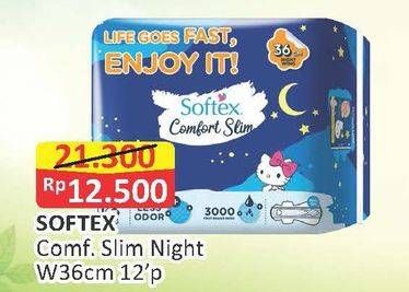 Promo Harga Softex Comfort Slim 36cm 13 pcs - Alfamart