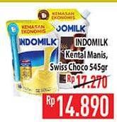 Promo Harga INDOMILK Susu Kental Manis Cokelat, Plain 545 gr - Hypermart