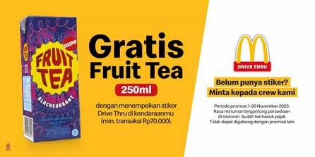 Promo Harga Gratis Fruit Tea  - McD