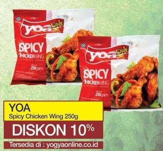 Promo Harga YOA Spicy Chicken Wing 250 gr - Yogya