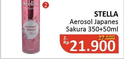 Promo Harga STELLA Aerosol Premium Japanese Sakura 400 ml - Alfamidi