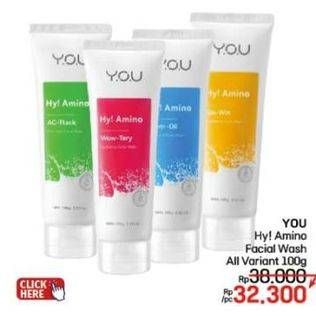Promo Harga YOU Hy Amino Acttack Facial Wash All Variants 100 ml - LotteMart