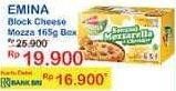 Promo Harga EMINA Cheddar Cheese Mozza 165 gr - Indomaret