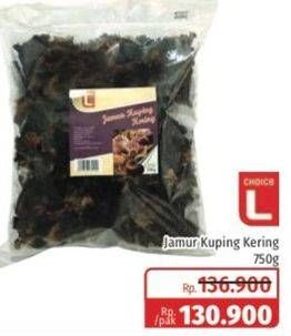 Promo Harga CHOICE L Jamur Kuping Kering 750 gr - Lotte Grosir