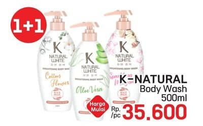 Promo Harga K Natural White Body Wash 500 ml - LotteMart
