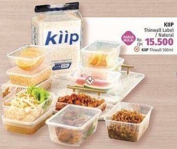 Promo Harga Kiip Thinwall Food Container  - LotteMart