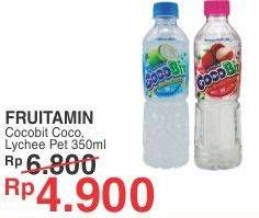 Promo Harga FRUITAMIN Minuman Coco Bit Splash Coco, Splash Guava, Splash Lychee 350 ml - Yogya