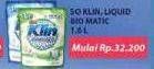 Promo Harga SO KLIN Biomatic Liquid Detergent Front Load, Top Load 1600 ml - Hypermart
