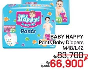 Promo Harga Baby Happy Body Fit Pants M48, L42 42 pcs - LotteMart