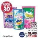 Promo Harga Rinso, Attack, So Klin Liquid Detergent  - LotteMart
