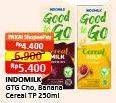 Promo Harga Indomilk Good To Go Chocolate Avocado, Banana Cereal 250 ml - Alfamart