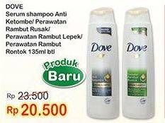 Promo Harga DOVE Super Shampoo 3 In 1 Dengan Serum 125 ml - Indomaret