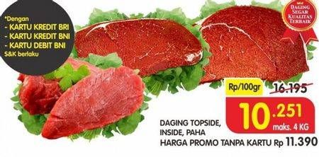 Promo Harga Daging Topside, Daging Inside, Daging Paha  - Superindo
