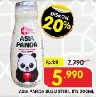 Promo Harga ASIA PANDA Susu Steril 200 ml - Superindo