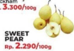 Promo Harga Pear Sweet per 100 gr - Yogya