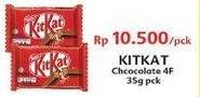 Promo Harga KIT KAT Chocolate 4 Fingers Chocolate 35 gr - Indomaret